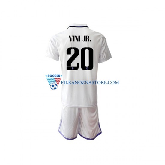 Real Madryt dla Dzieci Vinicius Junior 20 Koszulka Domowy 2022-2023 Krótkie Rękawy