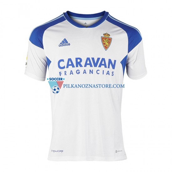 Real Zaragoza Koszulka Męska Domowy 2022-2023 Krótkie Rękawy