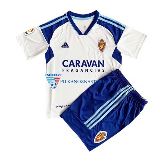 Real Zaragoza dla Dzieci Koszulka Domowy 2022-2023 Krótkie Rękawy