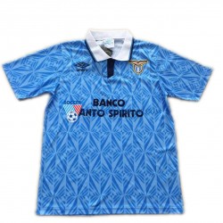 SS Lazio 1991 Retro Koszulka Męska Domowy Krótkie Rękawy