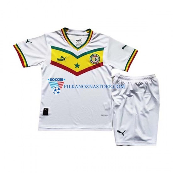 Senegal dla Dzieci Koszulka Domowy MŚ 2022 Krótkie Rękawy