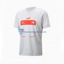 Szwajcaria Koszulka Męska Wyjazdowy MŚ 2022 Krótkie Rękawy