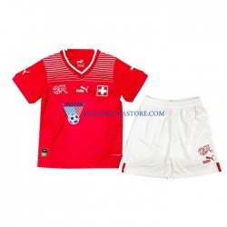 Szwajcaria dla Dzieci Koszulka Domowy MŚ 2022 Krótkie Rękawy