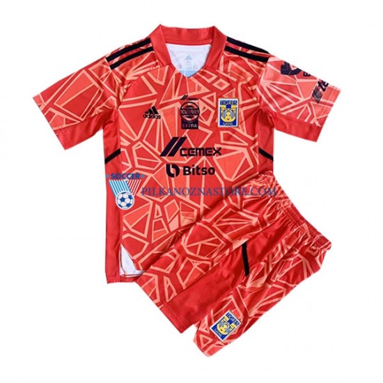 Strój Bramkarski Tigres UANL dla Dzieci Koszulka Wyjazdowy 2022-2023 Krótkie Rękawy