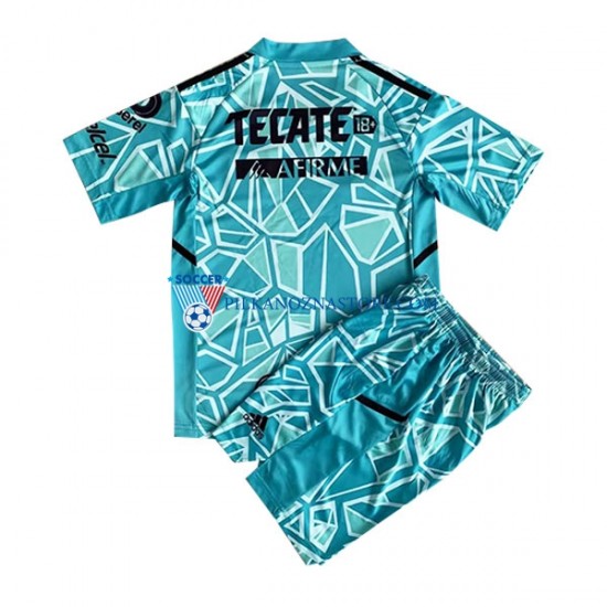 Strój Bramkarski Tigres UANL dla Dzieci Koszulka Trzeci 2022-2023 Krótkie Rękawy