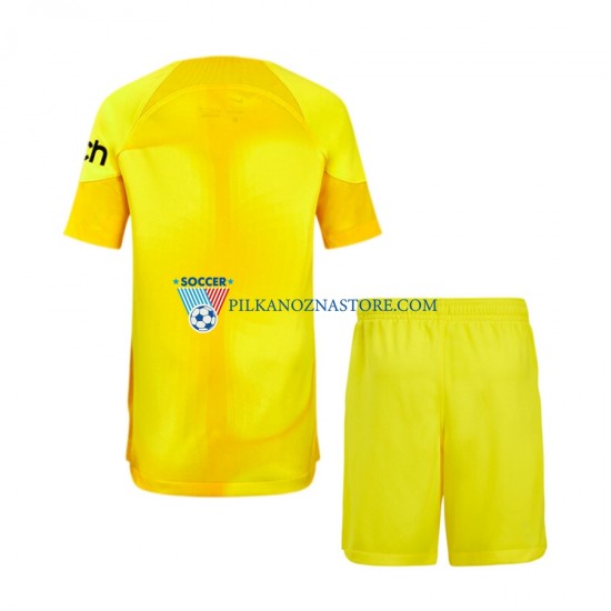 Strój Bramkarski Tottenham Hotspur dla Dzieci Koszulka Domowy 2022-2023 Krótkie Rękawy