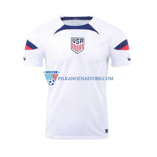 Stany Zjednoczone Koszulka Męska Domowy MŚ 2022 Krótkie Rękawy