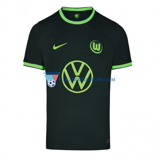 VfL Wolfsburg Koszulka Męska Wyjazdowy 2022-2023 Krótkie Rękawy