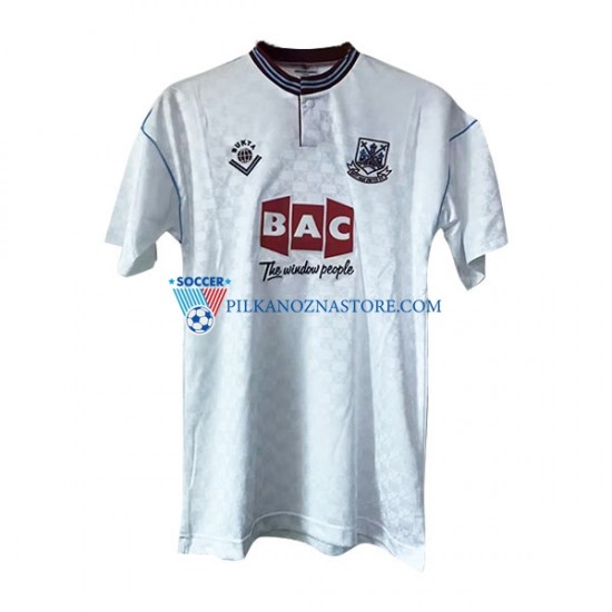 West Ham United Retro Koszulka Męska Wyjazdowy 1989-1990 Krótkie Rękawy