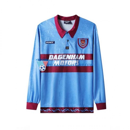 West Ham United Retro Koszulka Męska Domowy 1995-1996 Długie Rękawy