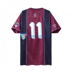 West Ham United Iron Maiden Retro Koszulka Męska Wyjazdowy 2011 Krótkie Rękawy