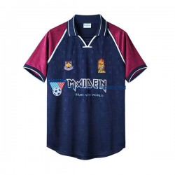 West Ham United Iron Maiden Retro Koszulka Męska Domowy 1999 Krótkie Rękawy