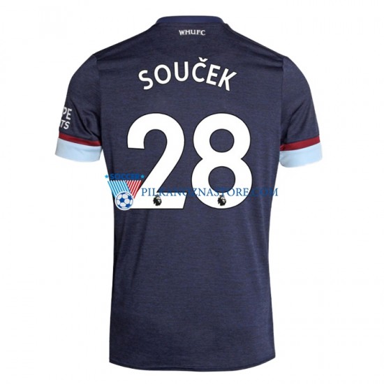 West United Tomas Soucek 28 Koszulka Męska Trzeci 2021-2022 Krótkie Rękawy