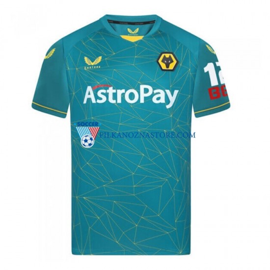 Wolverhampton Wanderers Koszulka Męska Wyjazdowy 2022-2023 Krótkie Rękawy