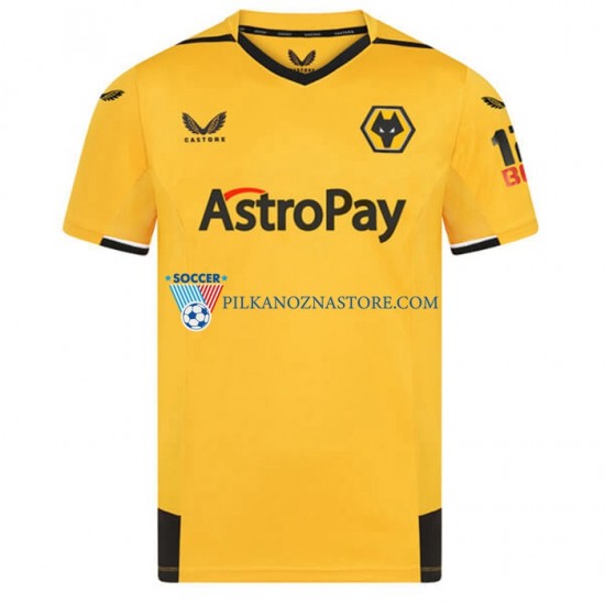 Wolverhampton Wanderers Koszulka Męska Domowy 2022-2023 Krótkie Rękawy