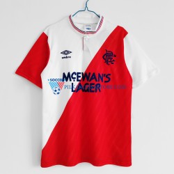 Wolverhampton Wanderers 1987-1988 Retro Koszulka Męska Wyjazdowy Krótkie Rękawy