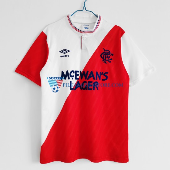 Wolverhampton Wanderers 1987-1988 Retro Koszulka Męska Wyjazdowy Krótkie Rękawy