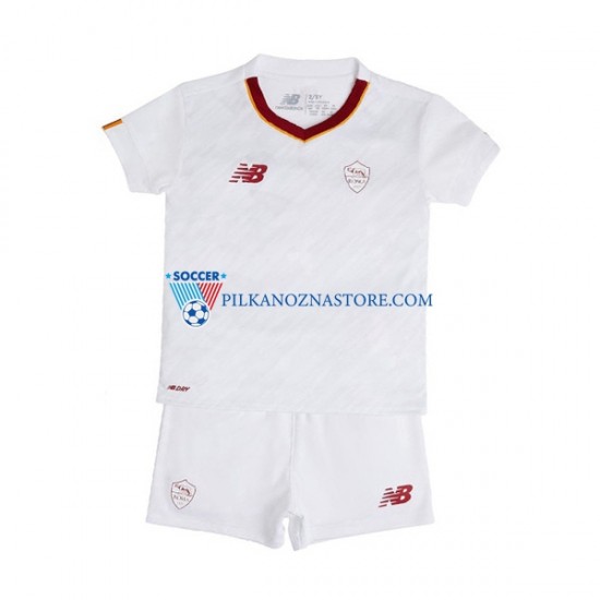 AS Roma dla Dzieci Koszulka Wyjazdowy 2022-2023 Krótkie Rękawy