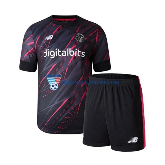 AS Roma dla Dzieci Koszulka Trzeci 2022-2023 Krótkie Rękawy