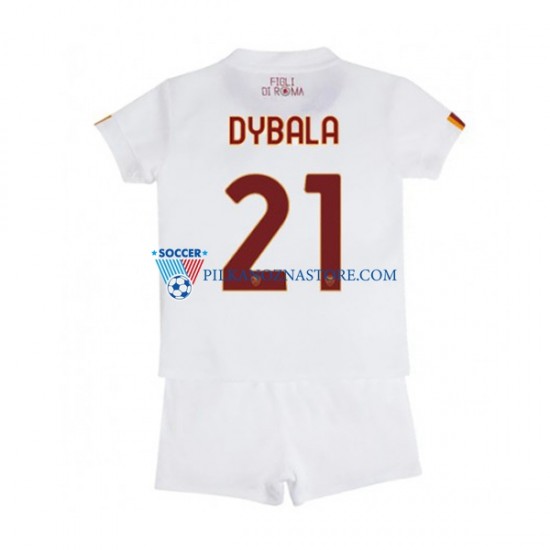 AS Roma dla Dzieci Paulo Dybala 21 Koszulka Wyjazdowy 2022-2023 Krótkie Rękawy