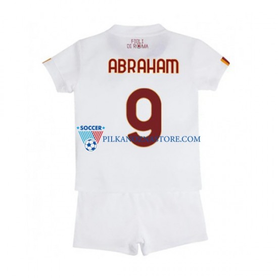 AS Roma dla Dzieci Tammy Abraham 9 Koszulka Wyjazdowy 2022-2023 Krótkie Rękawy