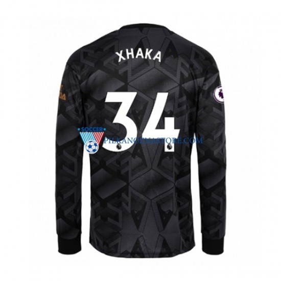 Arsenal Granit Xhaka 34 Koszulka Męska Wyjazdowy 2022-2023 Długie Rękawy