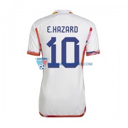 Belgia Eden Hazard 10 Koszulka Męska Wyjazdowy MŚ 2022 Krótkie Rękawy