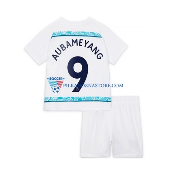 Chelsea dla Dzieci Aubameyang 9 Koszulka Wyjazdowy 2022-2023 Krótkie Rękawy
