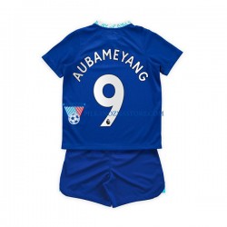 Chelsea dla Dzieci Aubameyang 9 Koszulka Domowy 2022-2023 Krótkie Rękawy