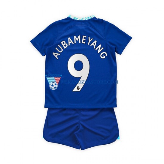 Chelsea dla Dzieci Aubameyang 9 Koszulka Domowy 2022-2023 Krótkie Rękawy