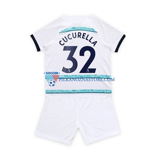 Chelsea dla Dzieci Cucurella 32 Koszulka Wyjazdowy 2022-2023 Krótkie Rękawy