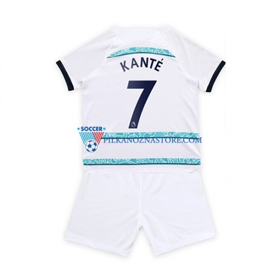 Chelsea dla Dzieci Kante 7 Koszulka Wyjazdowy 2022-2023 Krótkie Rękawy