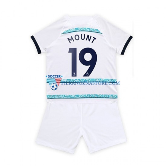 Chelsea dla Dzieci Mount 19 Koszulka Wyjazdowy 2022-2023 Krótkie Rękawy