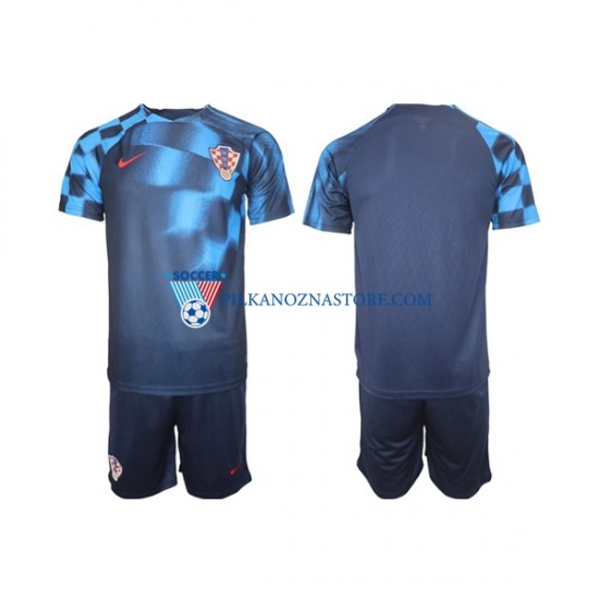 Chorwacja dla Dzieci Koszulka Wyjazdowy MŚ 2022 Krótkie Rękawy