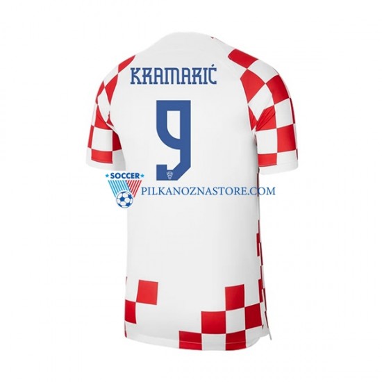 Chorwacja Kramaric 9 Koszulka Męska Domowy MŚ 2022 Krótkie Rękawy