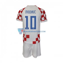 Chorwacja dla Dzieci Modrić 10 Koszulka Domowy MŚ 2022 Krótkie Rękawy