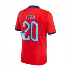 Anglia Foden 20 Koszulka Męska Wyjazdowy MŚ 2022 Krótkie Rękawy