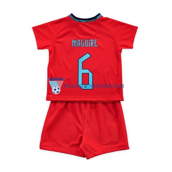 Anglia dla Dzieci Maguire 6 Koszulka Wyjazdowy MŚ 2022 Krótkie Rękawy