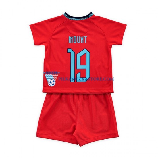 Anglia dla Dzieci Mount 19 Koszulka Wyjazdowy MŚ 2022 Krótkie Rękawy