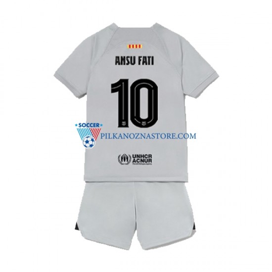 FC Barcelona dla Dzieci Ansu Fat 10 Koszulka Trzeci 2022-2023 Krótkie Rękawy