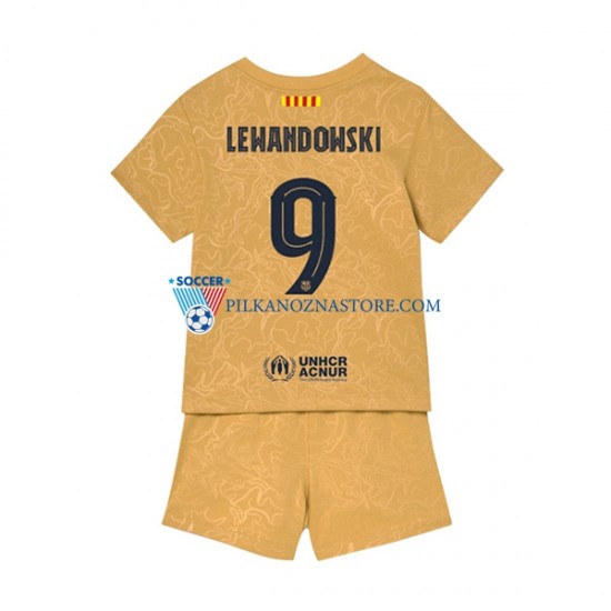 FC Barcelona dla Dzieci Lewandowski 9 Koszulka Wyjazdowy 2022-2023 Krótkie Rękawy