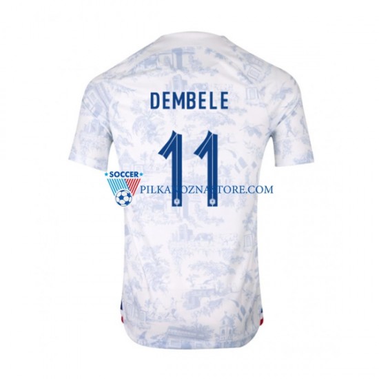 Francja Dembele 11 Koszulka Męska Wyjazdowy MŚ 2022 Krótkie Rękawy