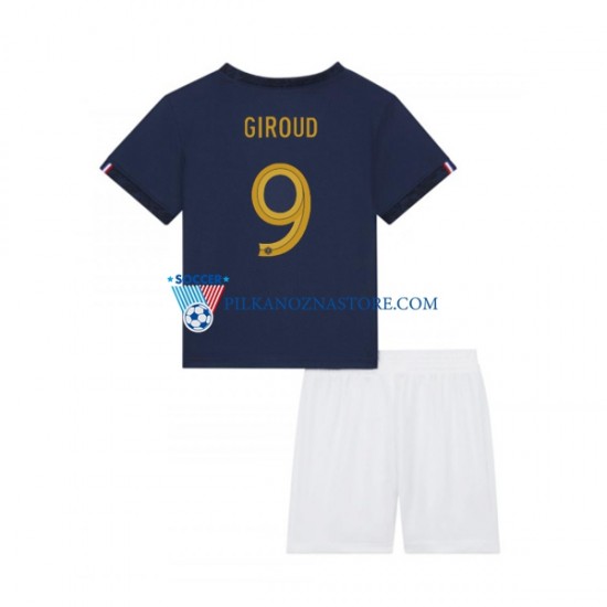 Francja dla Dzieci Olivier Giroud 9 Koszulka Domowy MŚ 2022 Krótkie Rękawy