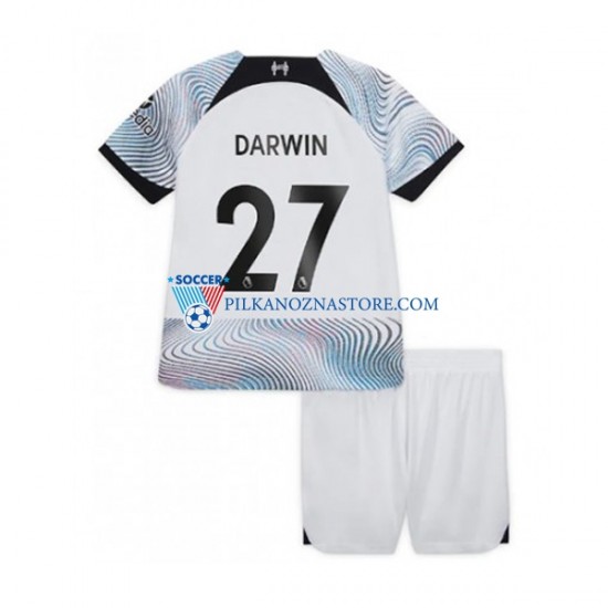 Liverpool dla Dzieci Darwin Nunez 27 Koszulka Wyjazdowy 2022-2023 Krótkie Rękawy