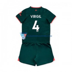 Liverpool dla Dzieci Virgil van Dijk 4 Koszulka Trzeci 2022-2023 Krótkie Rękawy