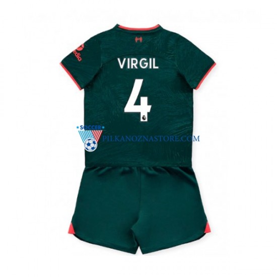 Liverpool dla Dzieci Virgil van Dijk 4 Koszulka Trzeci 2022-2023 Krótkie Rękawy