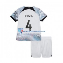 Liverpool dla Dzieci Virgil van Dijk Koszulka Wyjazdowy 2022-2023 Krótkie Rękawy
