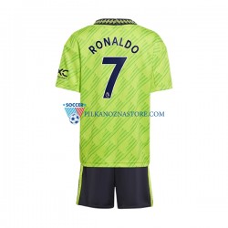 Manchester United dla Dzieci Cristiano Ronaldo 7 Koszulka Trzeci 2022-2023 Krótkie Rękawy
