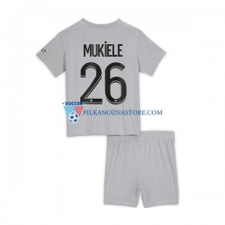 Paris Saint-Germain dla Dzieci Mukiele 26 Koszulka Wyjazdowy 2022-2023 Krótkie Rękawy