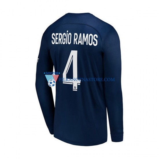 Paris Saint-Germain Sergio Ramos 4 Koszulka Męska Domowy 2022-2023 Długie Rękawy